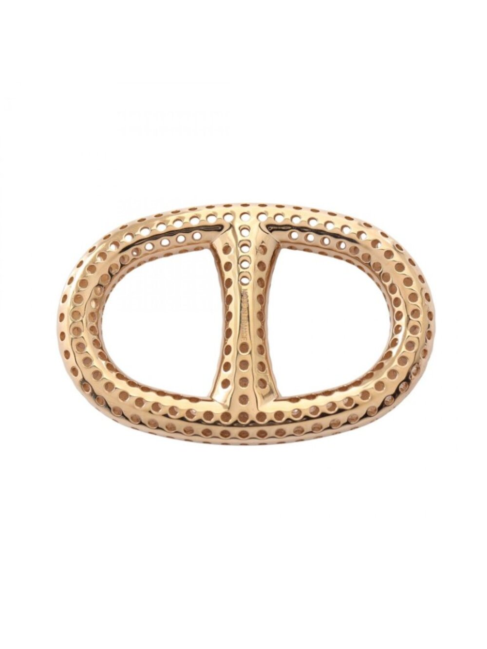 Hermes Scarf Ring Chaine D'ancre Perforated Gold - Picture 2 of 4